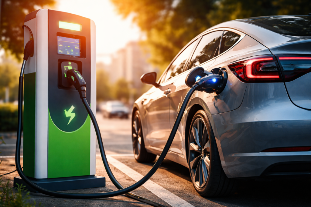 EV charging cost at public electric car charging station
